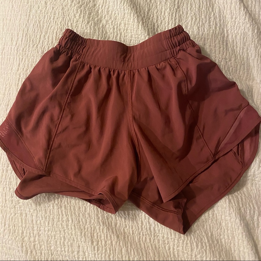 Pink lululemon shorts